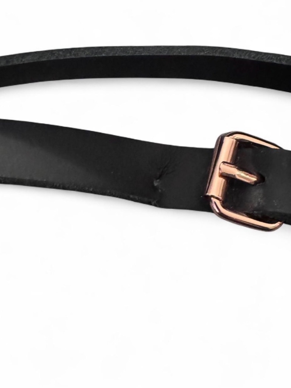 Grafea Black Skull Print Leather Crossbody Bag with Rose Gold Hardware - Picture 3 of 5